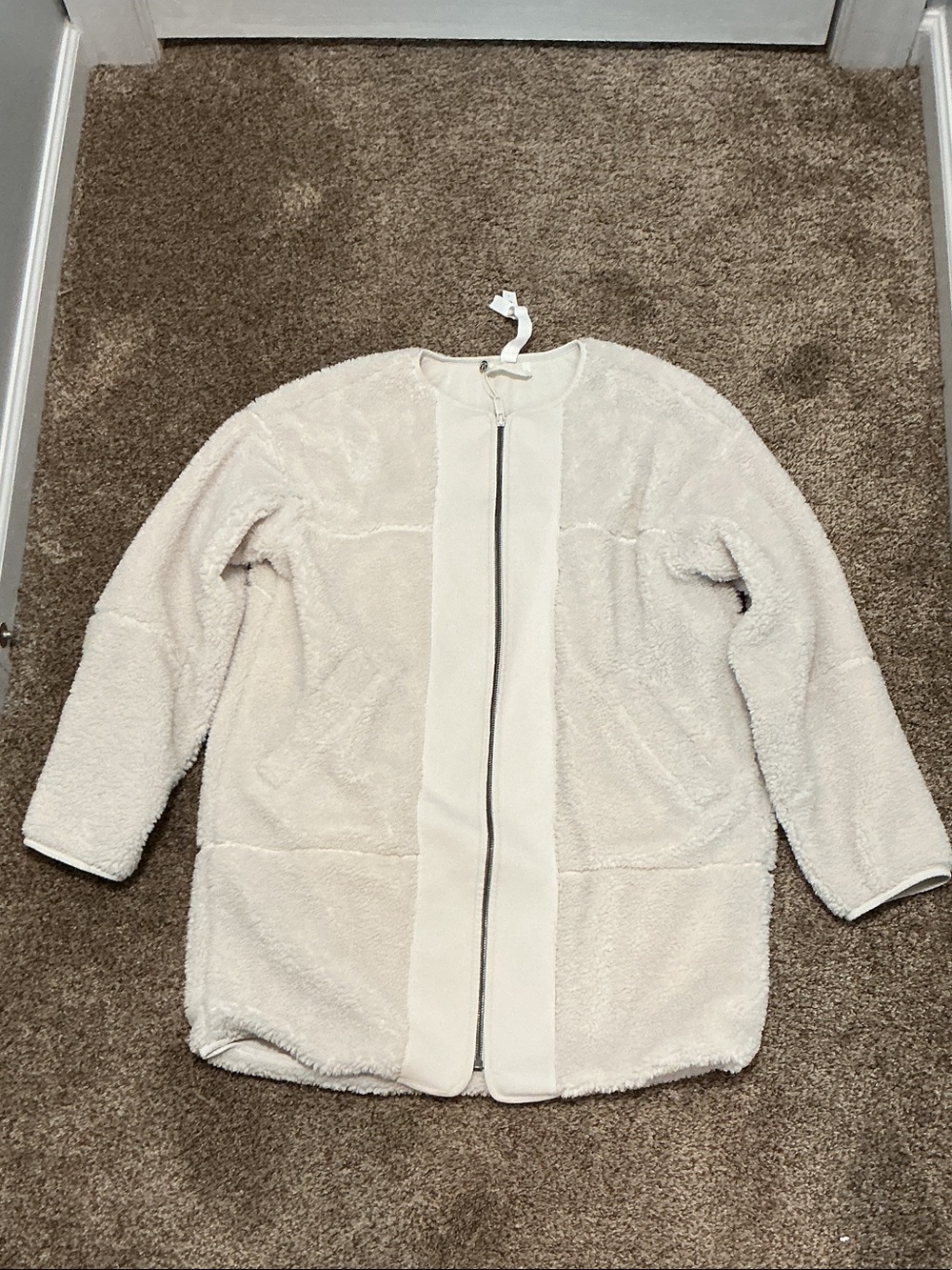 lululemon athletica Cream Teddy Zip Jacket